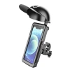 DC2510 hooded bicycle phone stand waterproof bag, bicycle phone stand, takeout navigation, motorcycle handlebar waterproof stand Application Scenario